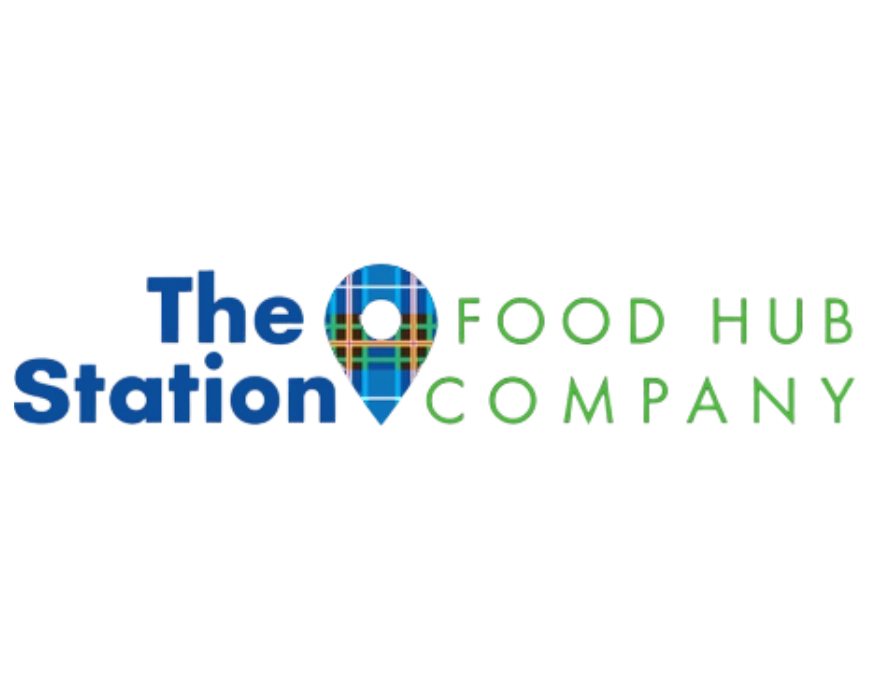 Logo of The Station Food Hub Company on a white background